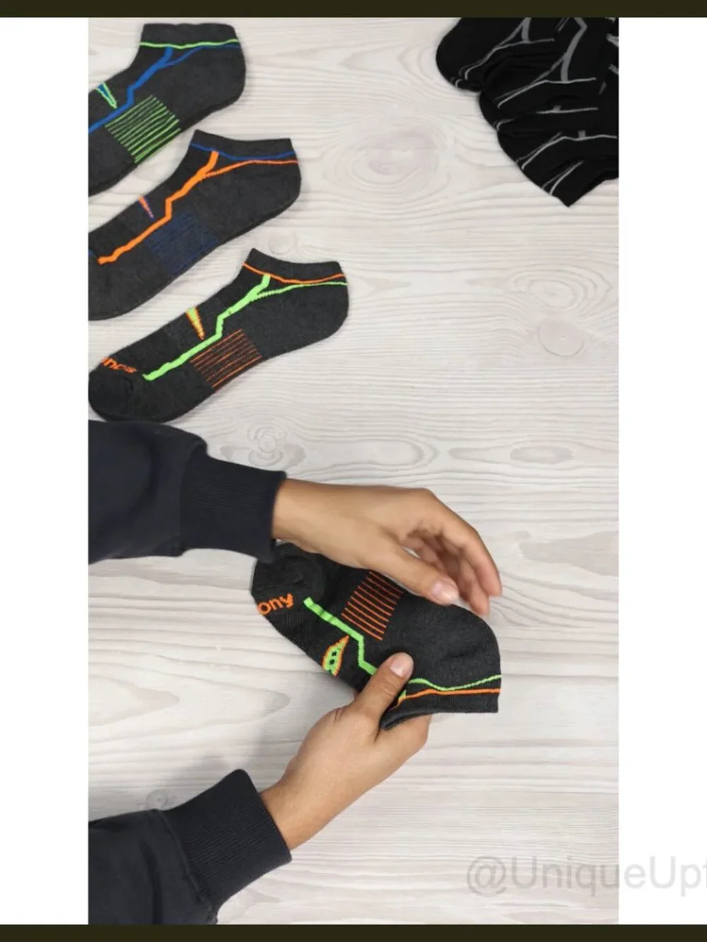 RunDry Bolt Performance No-Show Athletic Running Socks 6 Pairs